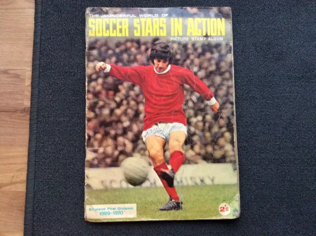 The Wonderful World Of Soccer Stars In Action 1969-1970 Vintage Sticker Album