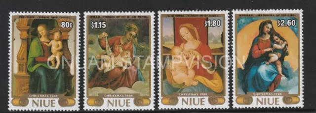 Niue 1986 -Christmas Paintings [ Michel 681/84 ] Cv 14,00€. MNH **