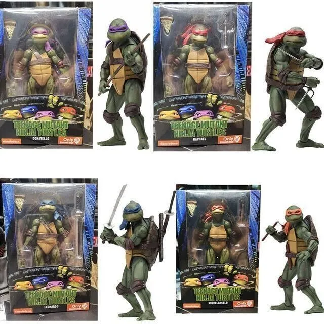 7" NECA Ninja Turtles 1990 Movie TMNT Teenage Movable Toys Mutant Action Figure