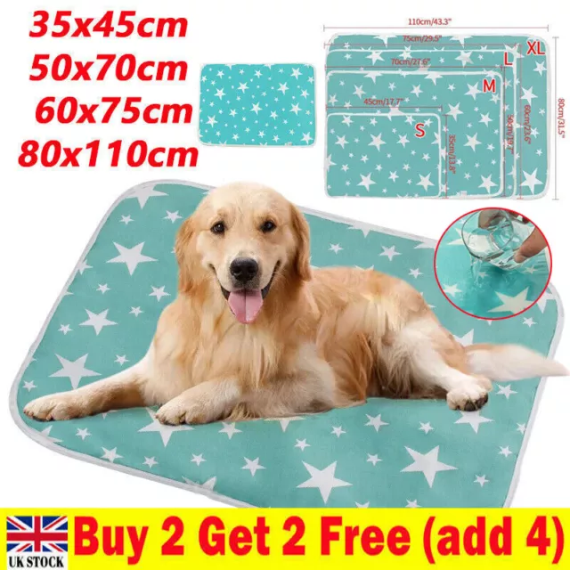 Washable Large Pet Pee Pads Mats`puppy Training Pad Toilet Wee Cat Dog Supplies