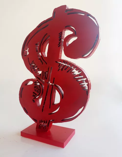 sculpture DOLLAR Warhol Money pop street art graffiti french painting par Spyddy 3