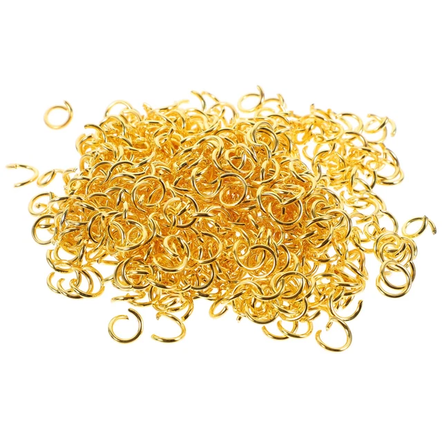 500 piezas pequeños anillos abiertos de acero inoxidable para collar de pulsera hágalo usted mismo