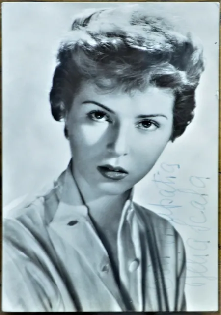 Cartolina Originale Con Autografo Di Delia Scala Anni 60