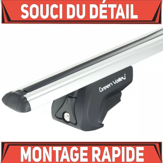 Alu Barres de toit pour Dacia Logan 2 II Break ab 13 Rails de toit ouverts A6