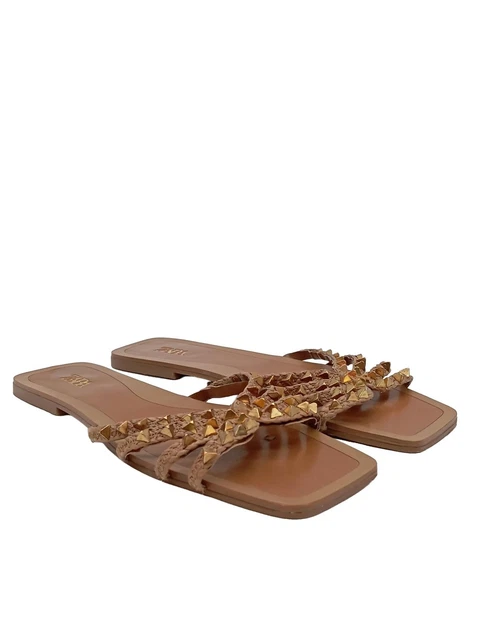 Sandales Espadrij Femme - Orange Clair - Taille EU 42 - Confortables Et Décontractées