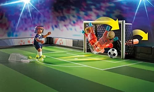 PLAYMOBIL Sports & Action 71120 Fußball-Arena Tischkicker für Kinder Spielzeug 3