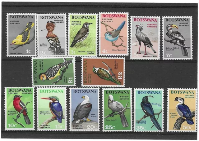 Botswana Set 14 Birds 1967 SG220/233 Unmounted Mint MNH AX48