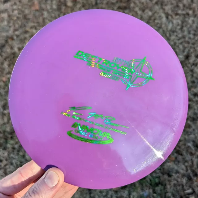 Paul Macbeth 4x Innova Star Destroyer (175) Purple W Green Foil. Domey Pop Top!