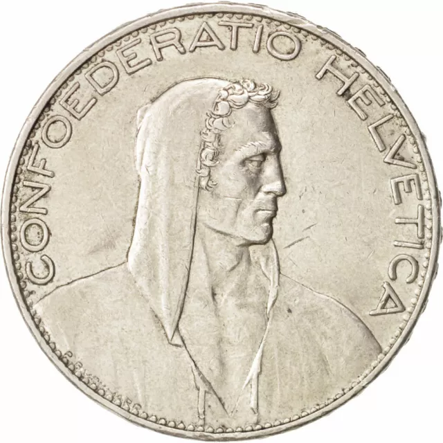 [#450484] Coin, Switzerland, 5 Francs, 1925, Bern, AU, Silver, KM:38