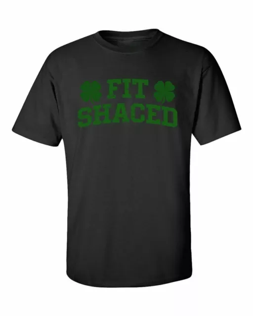 Drôle st Patrick Jour Compatible avec Shaced Adulte T-Shirt Manche Courte