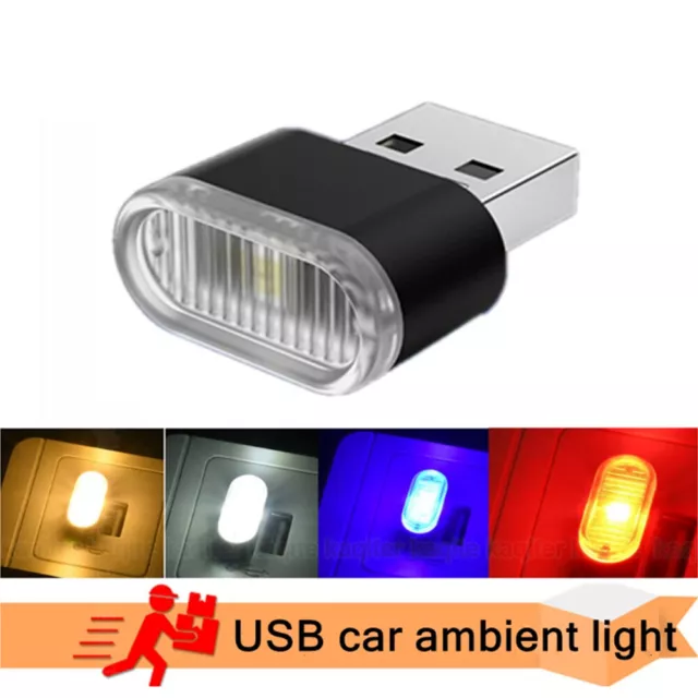 1x Mini USB LED Car Interior Light Neon Atmosphere Ambient Lamp Bulb Accessories