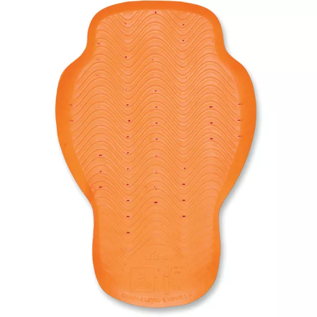 ICON D3O Motorcycle Jacket Back Pad (Orange) CE Level 1 D30