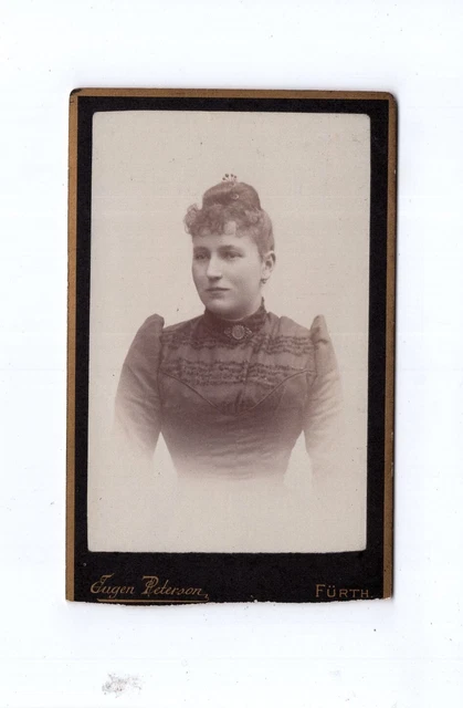 CDV Foto Damenportrait - Fürth 1880er