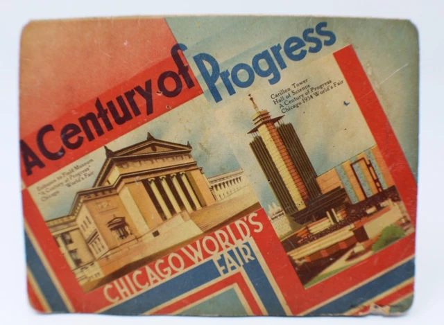 Antique Vtg Needle BOOK Chicago World's Fair 1934