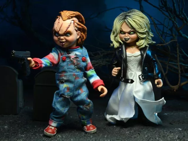 Bride of Chucky - Chucky and Tiffany Clothed Model Toy Action Figure 13cm New 3
