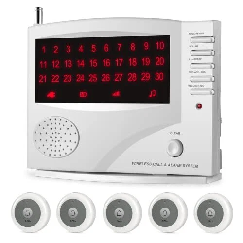 Wireless Calling System Nurse Call System for Nursing Home Clinic Restaurant,