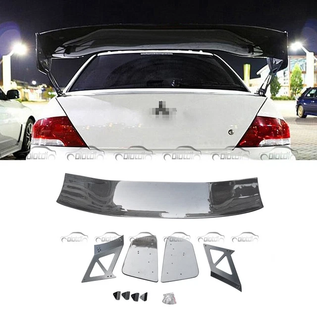Carbon Fiber Rear Trunk Lip Boot Wing Spoiler For Mitsubishi Lancer EVO 7 8 9 10