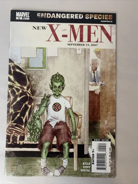 New X-Men #42 First Print Marvel Comics (2007) Academy Endangered Species Nm