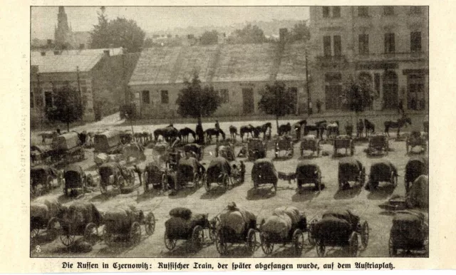 Russischer Train in Czernowitz * Ostfront *1.Weltkrieg Historische Aufnahme 1914