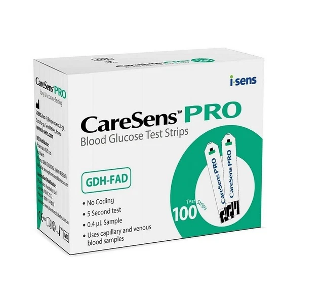 CARESENS PRO BLOOD Glucose Test Strips 100 Tests £22.15 PicClick UK
