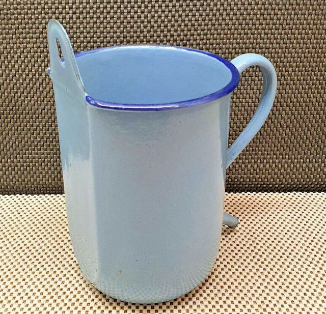 Antik Pressol Klistier Emaille -blau 2L Sammlung Oder Deko 6