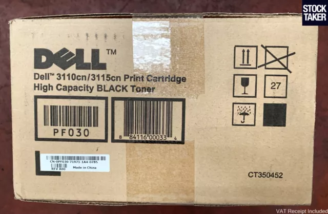 Genuine Dell PF030 High-Capacity Black Toner Cartridge 3110cn/3115cn CT350452