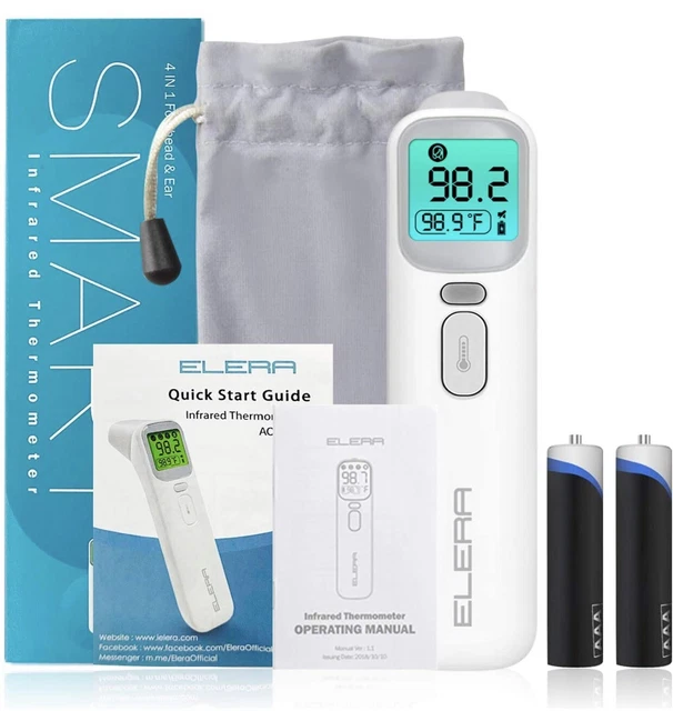 Infrared thermometer Forehead & Ear Fever Meter Temperature Thermometer