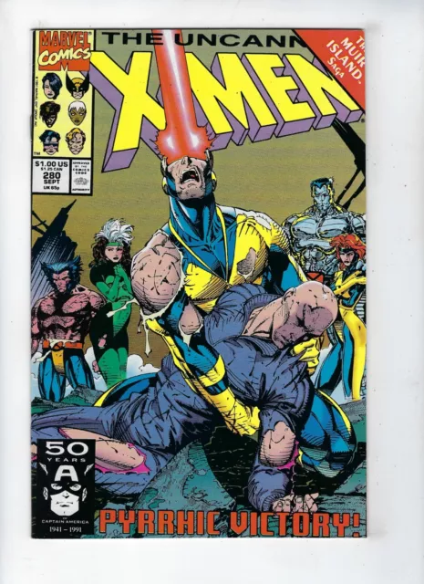 UNCANNY X-MEN # 280 (Marvel Comics, JIM LEE cover, 1991) NM-