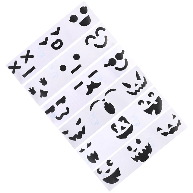 6 Pcs Pvc Halloween Pumpkin Stickers Masquerade Party Body