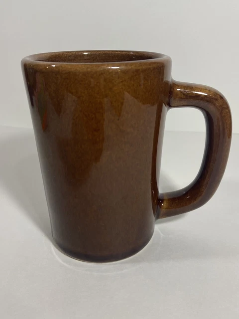 Vintage Brown Glazed Coffee Beer Mug Stein Man Cave USA DCC