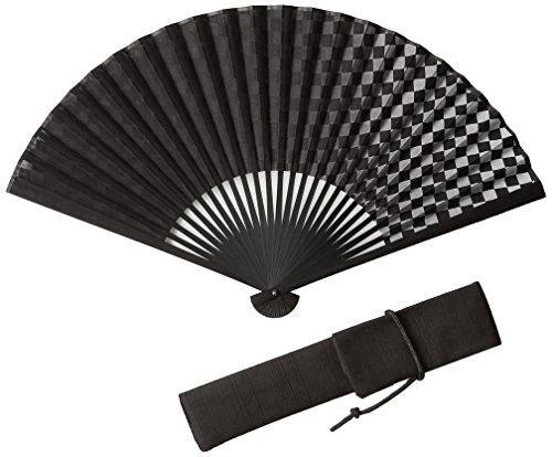 [Hakuchikudou] Checkered SENSU ichimastugrade black