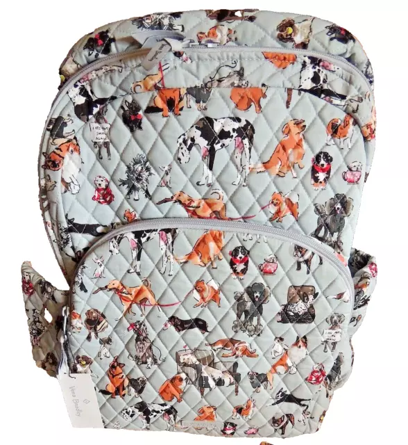 Nwt Vera Bradley Best In Dog Show Essential Large Backpack