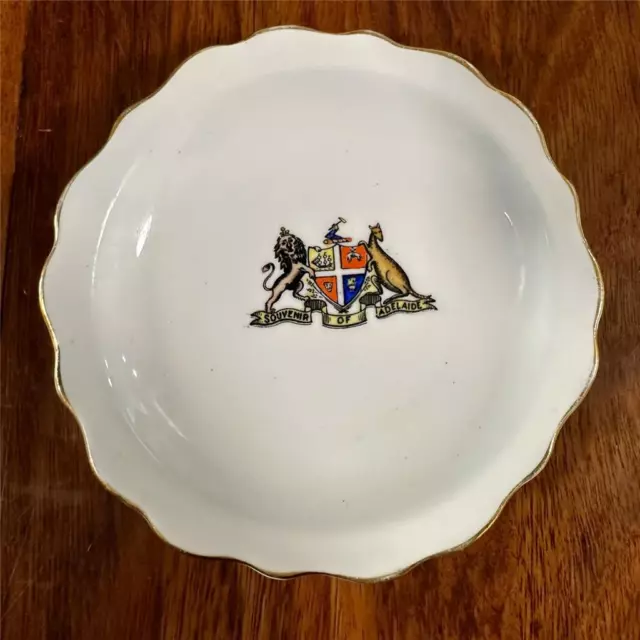 Vintage PIN DISH Australian Coat of Arms "Jenkinsons" Adelaide Arcade Souvenir