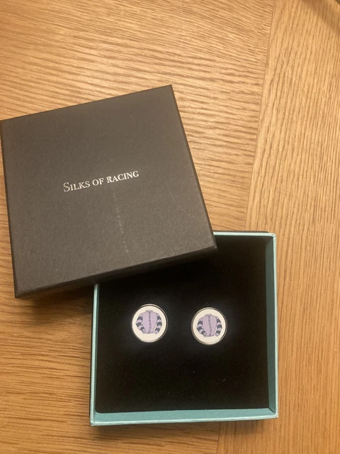 Owners Group Horse Racing CuffLinks Any Colour Silks Can Be Added