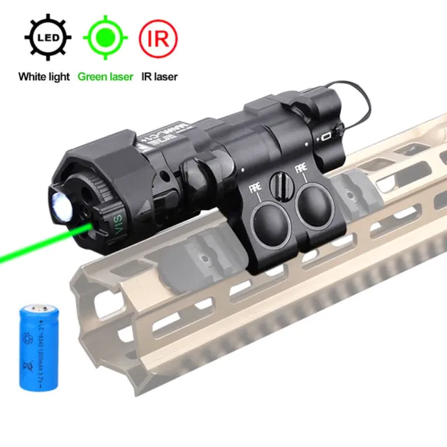 WADSN MAWL C1 Visible Green Laser Sight IR Laser Scout LED Light Picatinny Rail
