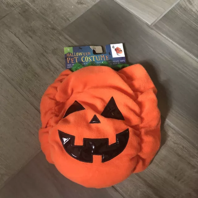 Halloween Dog Costume Pumpkin Jack-o’-lantern Small  New With Tags