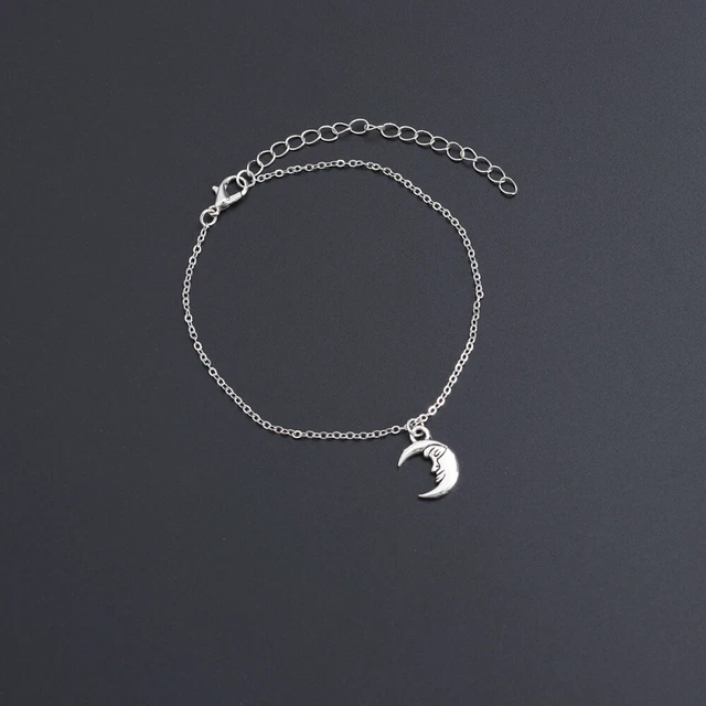 Bracelet De Cheville Boho Perles Et Chaînes Argent - Bijou Pied Réglable Pour Femmes Et Filles