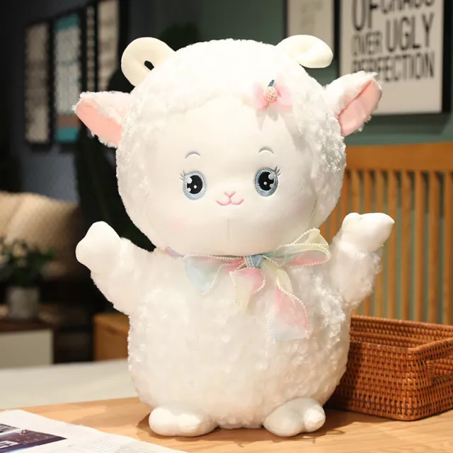 23 cm Kawaii Pequeñas Ovejas Juguetes de Peluche Dibujos Dibujos Animados Cordero Relleno Muñeca para Niños Gi Sp