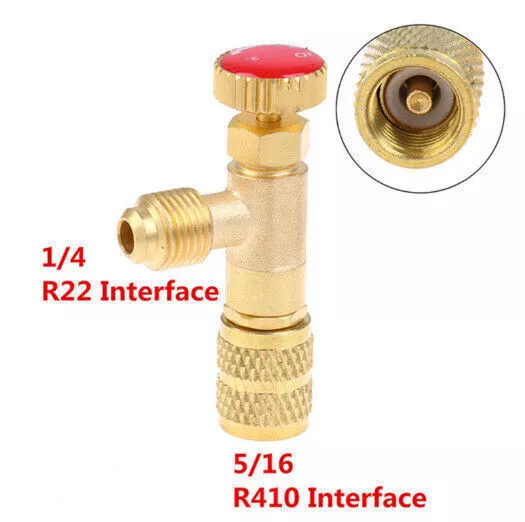 1/4&5/16'' R410A brass Stromregelventil Absperrventil für Kältemittel Schlauch L