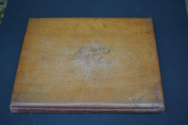 PORTE-LETTRES ANCIEN MARQUETÉ en olivier-Italie EUR 45,00 - FR