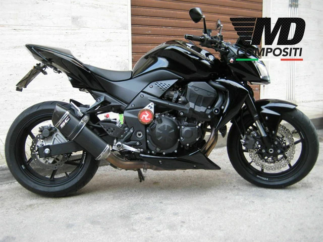 Adesivi Resinati Per Moto Kawasaki Z750 E Z1000 - Protezioni Laterali Serbatoio 3D Effetto Carbonio