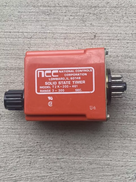 NCC T2K-300-461 .3-  120V  Timer Time Delay Relay AS SHOWN