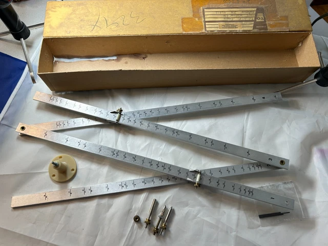 VINTAGE MORILLA PRECISION Pantograph No. 1290 Quick Change Enlarging ...