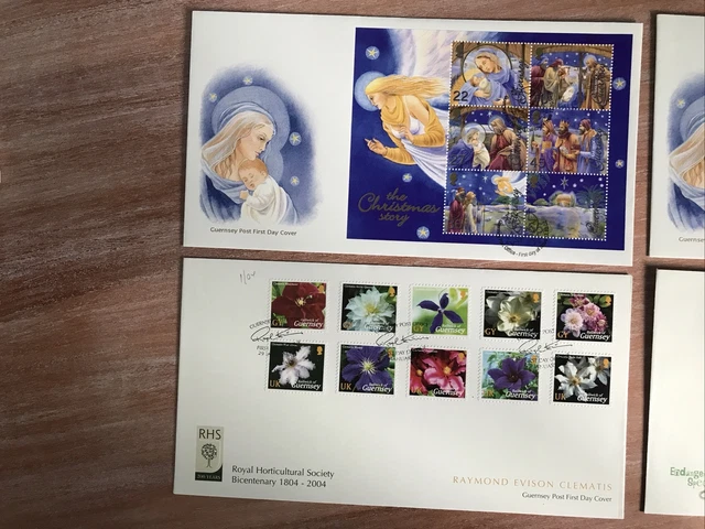 Guernsey Unaddressed Fdc ~  X 4 (Tt989) 2
