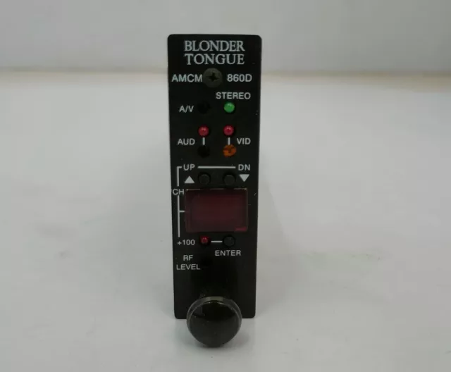 Blonder Tongue AMCM-860DS HE 12 Series Modular Agile Stereo Audio-Video...