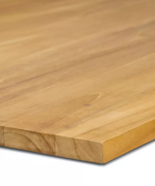 Teak Massivholz Regalboden / Möbelbauplatte 18mm Stärke FSC® 100% durchgehend