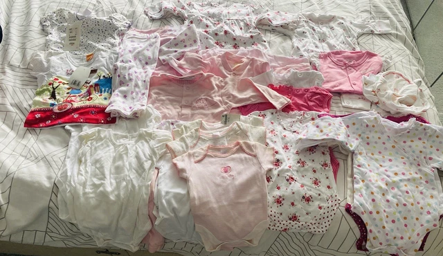 Baby Girls clothing bundle Mixed size newborn to 6/12 Months 30 pieces