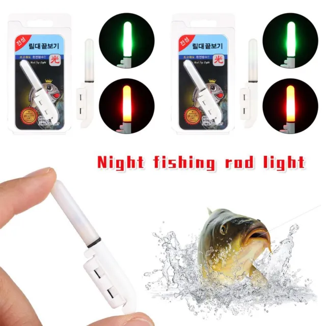 FLASH BITE ALARM Glow Stick Fluorescent Light Fishing Rod Tip Lightstick  $10.57 - PicClick AU