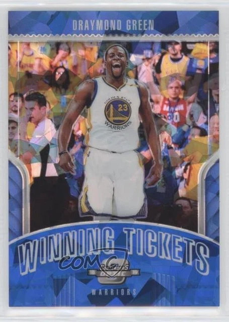 2018 Contenders Optic Winning Tickets Prizms Blue Cracked Ice Draymond Green #10