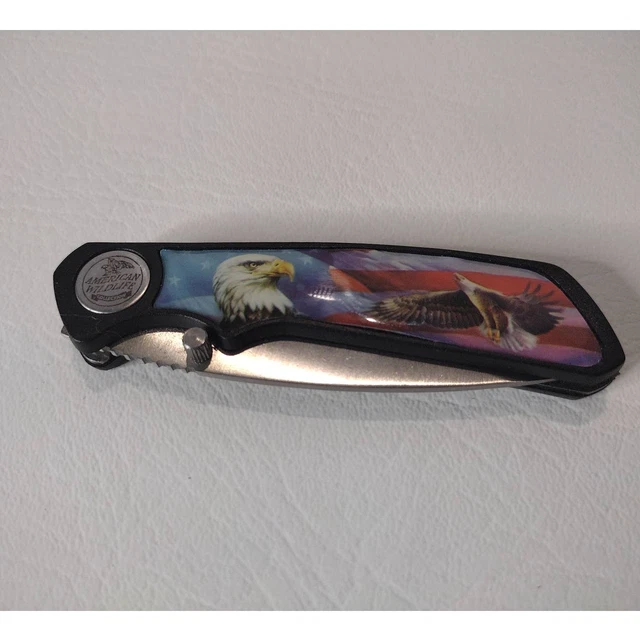 AMERICAN WILDLIFE COLLECTION Eagle Folding Pocket Knife By Frost Cutlery